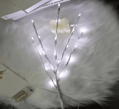 Inspire Essentials White Birch Branch LED Light cold White 20 Led