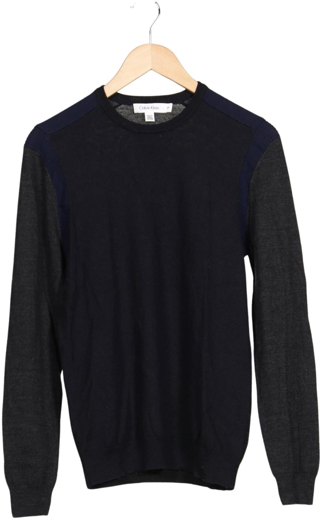 Calvin Klein Herren Pullover, Mehrfarbig, Gr. S, Merino / Synthetik - Second Hand
