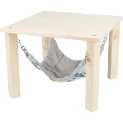 TRIXIE Unterstand mit Hängematte Sunny, 37 × 29 × 37 cm, bunt/grau