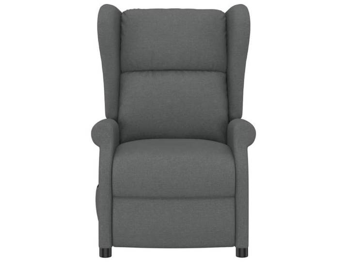 Siège inclinable - Gris - Fauteuil inclinable électrique - 1 place - à oreilles gris foncé tissu 73x95x103 cm F4600