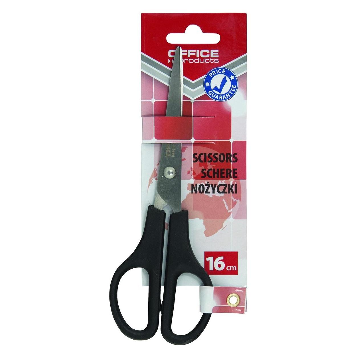 Office Products Büroschere, klassisch, 16cm, schwarz (16 cm) (41927773)
