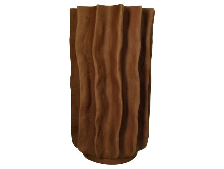 Vase Polyresin, Braun H: 38 cm Kersten