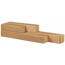 VEPATIM 10x Versandhülsen  630x105x105mm LONGBOX  braun teleskopierbar bis1600mm