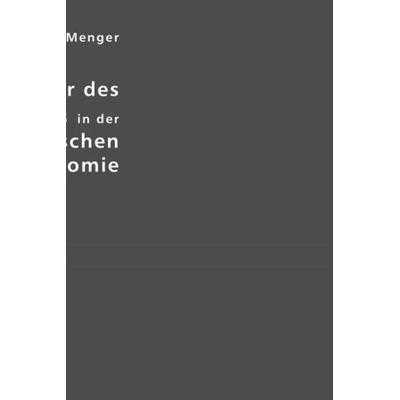 Carl Menger, Taschenbuch von Carl Menger, VDM, 978-3-8364-0496-9