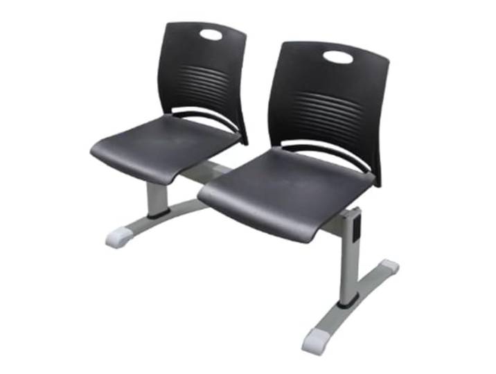 YPIOUREN Stuhl Esszimmer, Wartezimmer Stühle, Sillas para Sala de Reuniones 300 Kg Tragkraft, 22 Mm Flexible Rückenlehne, Wasserdicht und Leicht Zu Reinigen(Black)