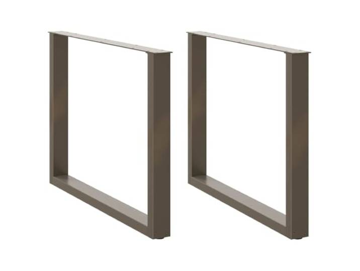 hliofuir 2er Set Tischkufen U-Form Esstischbeine Stahl 100x73cm Stabile U-Form Tischuntergestelle aus pulverlackiertem Stahl mit Verstellfüßen für Esszimmer und Arbeitszimmer.