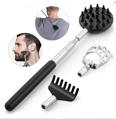 Retailers Go Durable PVC Extendable Cactus Back Scratcher With Spikes, Retractable One Hand Itch Stick 3pcs Set