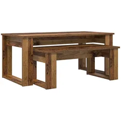 vidaXL Kaffeetisch Set 2 pcs Altholz Holzwerkstoff