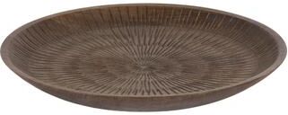 Kate and Laurel Zandros Round Carved Tray - 16x16