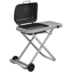 GASGRILL faltbar aus Edelstahl Schwarz