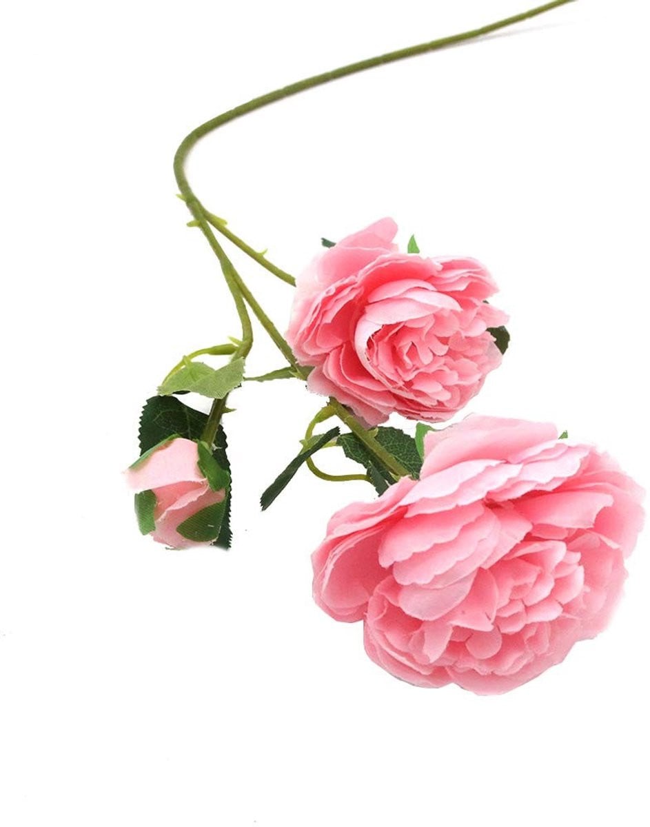 Dailygoods Dailygoody Kunstmatige Pioenbloemen - Diep Roze - 15 Hoofden