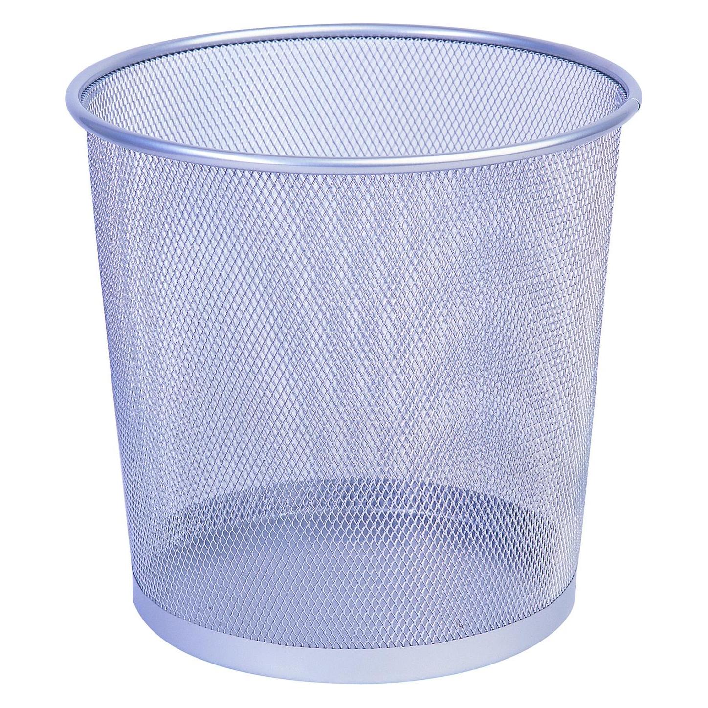 Q-Connect Mülleimer 12L Silber (KF00850) (12 l) (KF00850)