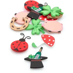 Streuteile "Glücksmotive", 3 cm, 12 Stück