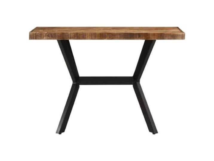 GPUTYGHN Esstisch 110x55x75 cm Massivholz Mangoholz Metallgestell Industrial-Charme, stabiles Metallgestell, robuste Tischplatte, Mangoholz Maserung, Essbereich