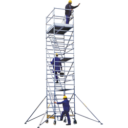 MUNK Rollgerüst mit Schrägaufstiegen 1,35x3,00m Plattform, 4,35m AH