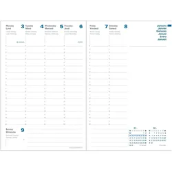 Quo Vadis, Agenda, PRE 777 R ML eunoia (1 Woche / 2 Seiten)