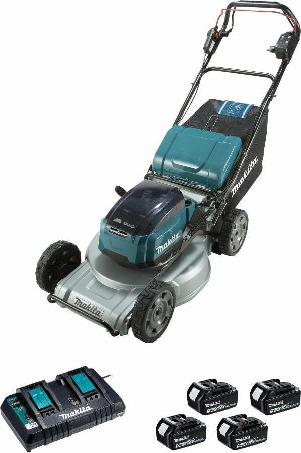 Makita Zelfrijdende grasmaaier 36V met 4 x 18V Li-Ion 5 Ah accu's DLM533PT4