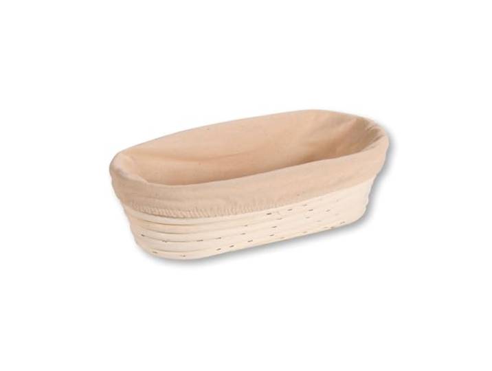 KESPER Gärkorb/Brotkorb, Rattan mit Textilfutter, 28 × 14 × 8 cm 19632