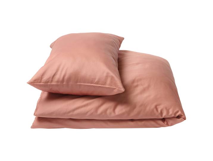 Journey Living Duvetbezug Braga altrosa Einfarbig Baumwolle 200 x 210 cm