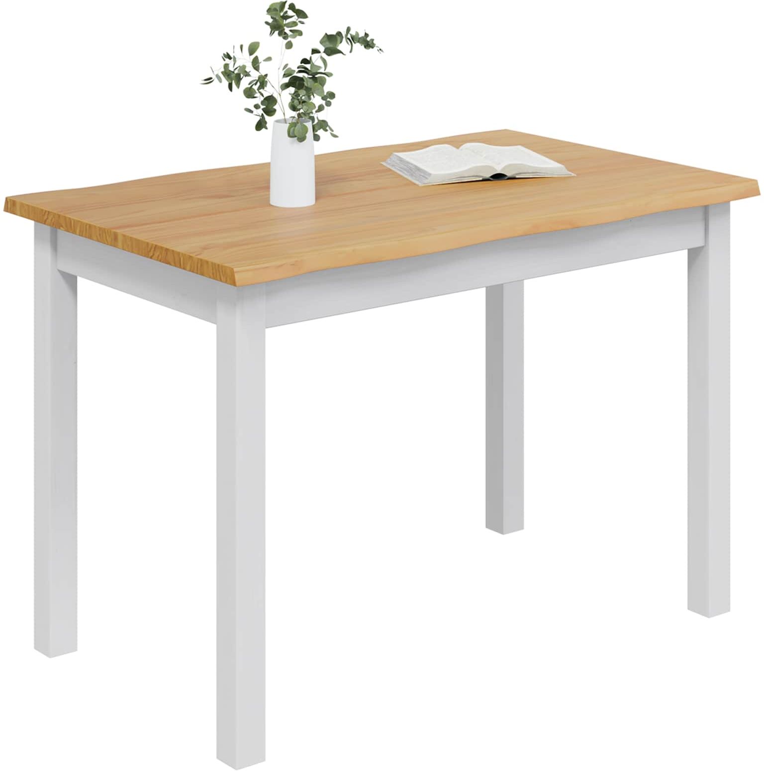 vidaXL Table de salle à manger / Table de repas EKAI Blanc