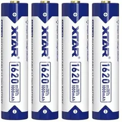 XTAR AAA 1.5V 1620mWh Li-Ion Indikator Akku 1000mAh 4er Pack