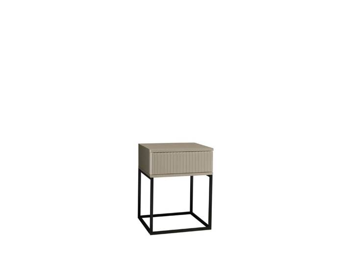 freiraum Nachtkommode Marle, 1 Schublade, Farbe Kaschmir, Holzwerkstoff - 40x52x38,5cm (BxHxT)