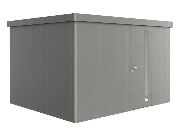 Biohort Gerätehaus Neo 3D Standardtüre Quarzgrau