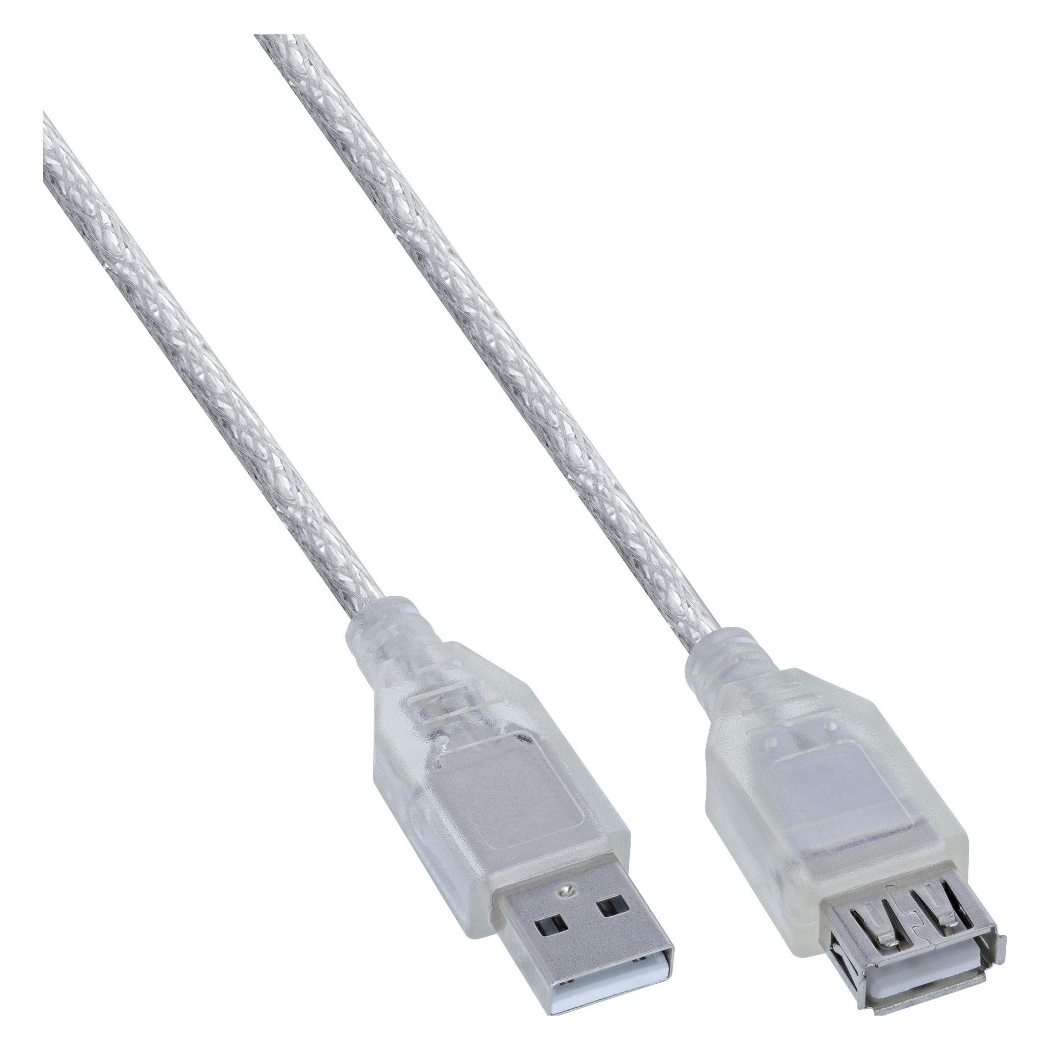InLine USB 2.0 Verlängerung (0.50 m, USB 2.0) (34650)