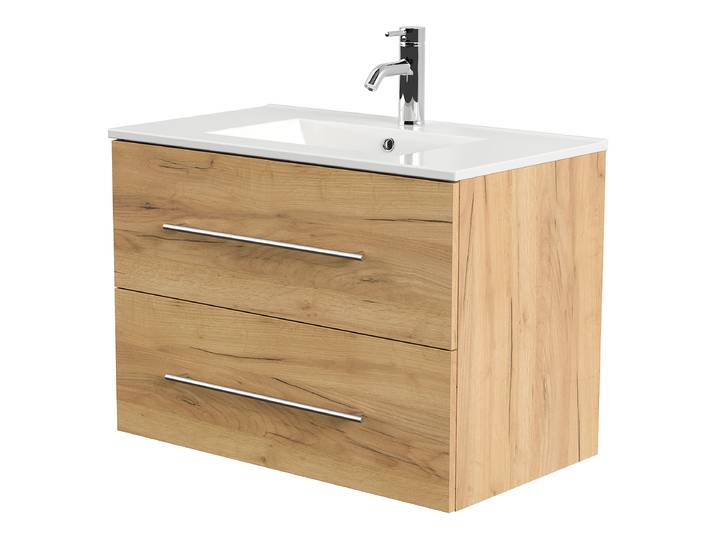 Meuble vasque Homeline 81cm Bois/Imitation chêne