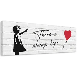 WANDBILD banksy mädchen mit luftballon