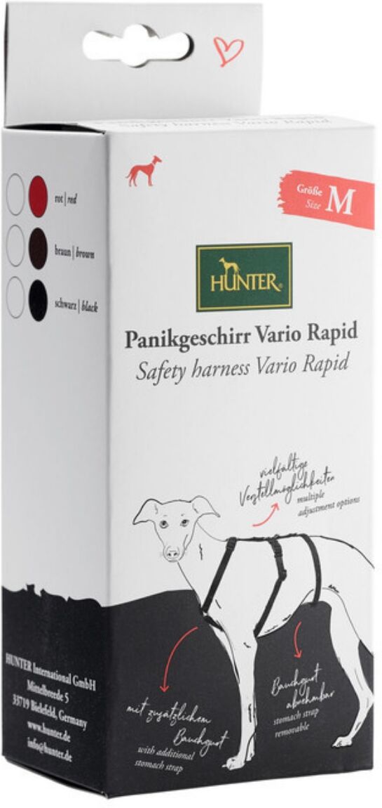 Hunter Pettorina Antifuga per Cani Vario Rapid Antipanico in Nylon M (torace 48-70cm)