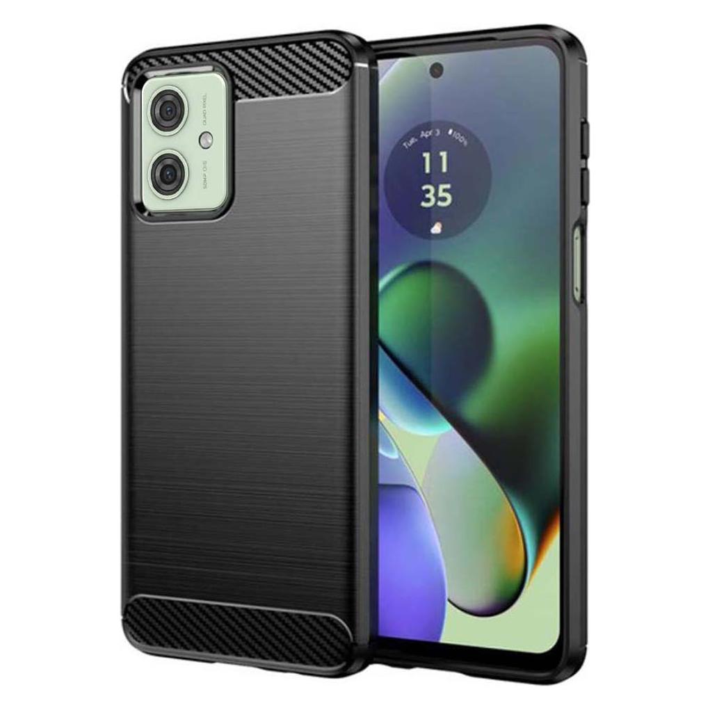 Techsuit - Carbon Silicone - Motorola Moto G54 / Moto G54 Power Edition / Moto G64 - Black (Motorola Moto G54, Motorola Moto G64) (56343370)