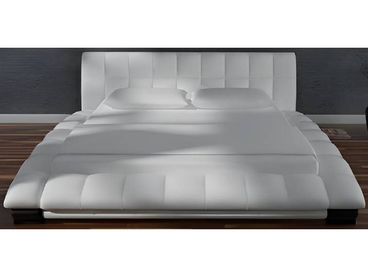 Xlmoebel Lederbett Lederbett SANTANA mit Matratze und modernem Design (Wasserbett Bett Betten - SANTANA (Mirage), Hergestellt in Europa