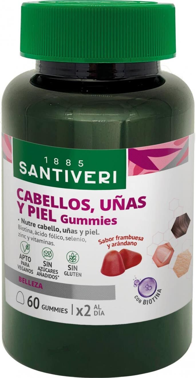 Santiveri Cabellos Uñas Piel Gummies 60 uds