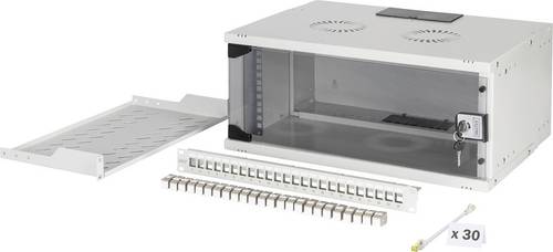 Digitus DN-49200-SET 19 Zoll Netzwerkschrank 4 HE Grau