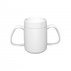 ORNAMIN 2-Henkel-Becher - 160ml - weiß 305755