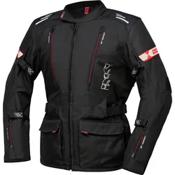 IXS Lorin ST, Textiljacke wasserdicht - Schwarz/Rot - L