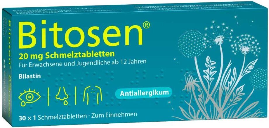 Bitosen 20 mg Schmelztabletten bei Allergien 30stk