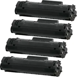 4 Kompatible Toner ersetzt Canon FX-10 Multipack schwarz