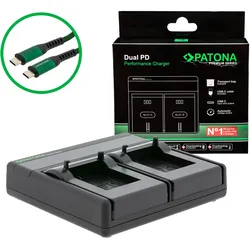 PATONA Premium Dual PD Ladegerät für GoPro AHDBT-301