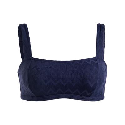 Triangel-Bikini-Top ROXY "Current Coolness", Damen, Gr. XS, Cup B, blau (naval academy), Obermaterial:91% Nylon, 9% Elasthan;, Bikini-Oberteile