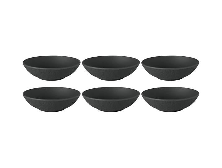 Dessertschale VILLEROY & BOCH Manufacture 6 Stück , schwarz, Porzellan, Schüsseln, Dessertschale