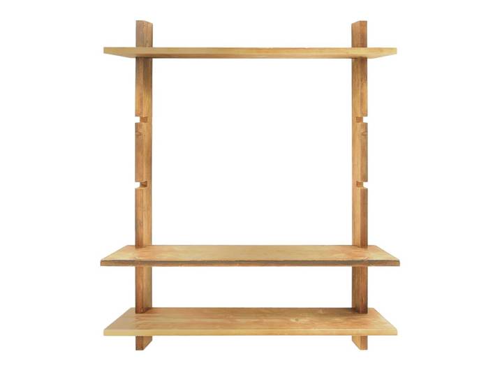 Étagère modulaire individuelle marron clair