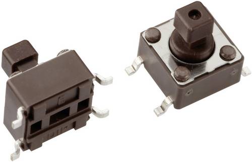 Mentor 1254.1007 1254.1007 Drucktaster 12 V/DC 0.05A 1 x Aus/(Ein) tastend