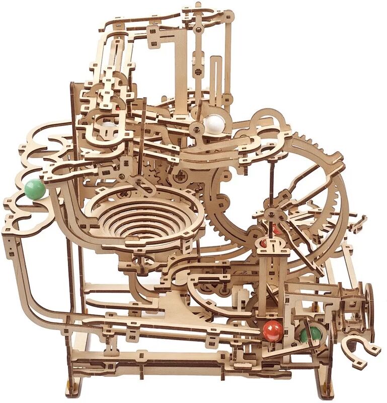 UGEARS Parcours à Billes avec Gradins - Puzzle 3D Mécanique en bois
