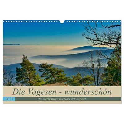 Vogesen - wunderschön (Wandkalender 2027 DIN A3 quer), CALVENDO Monatskalender