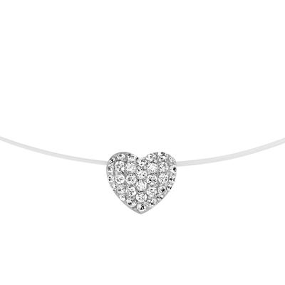 Collier SMART JEWEL "Anhänger Herz, Silber 925", silber, Halsketten, Damen, 45cm, Silber 925 (Sterlingsilber), Collier