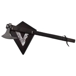Vikings Wikingeraxt Sigurd mit Holzdisplay