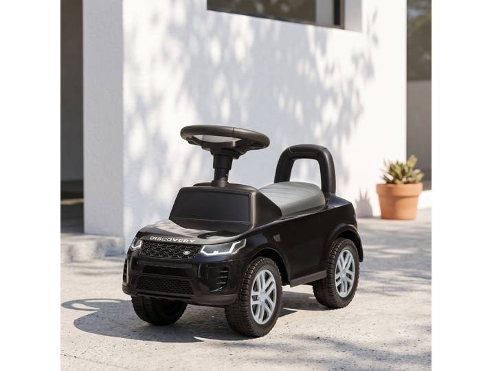 AIYAPLAY Porteur Land Rover Enfant Rangement Klaxon Noir