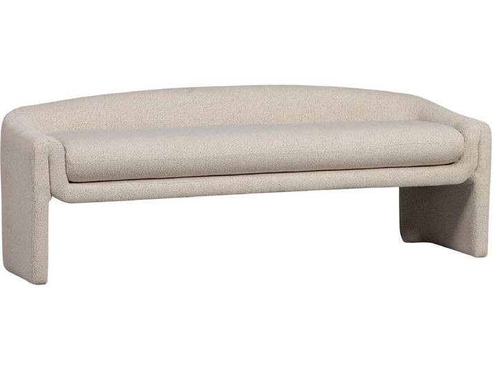 WOOOD Zone Bankje - Polyester - Beige - 58x160x55